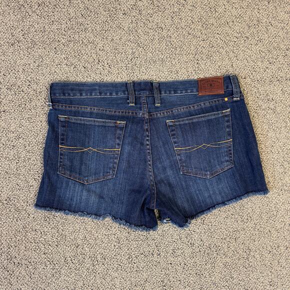 Lucky Brand Riley Raw Hem Denim Jean Shorts US Women's 8/29 - Picture 2 of 7